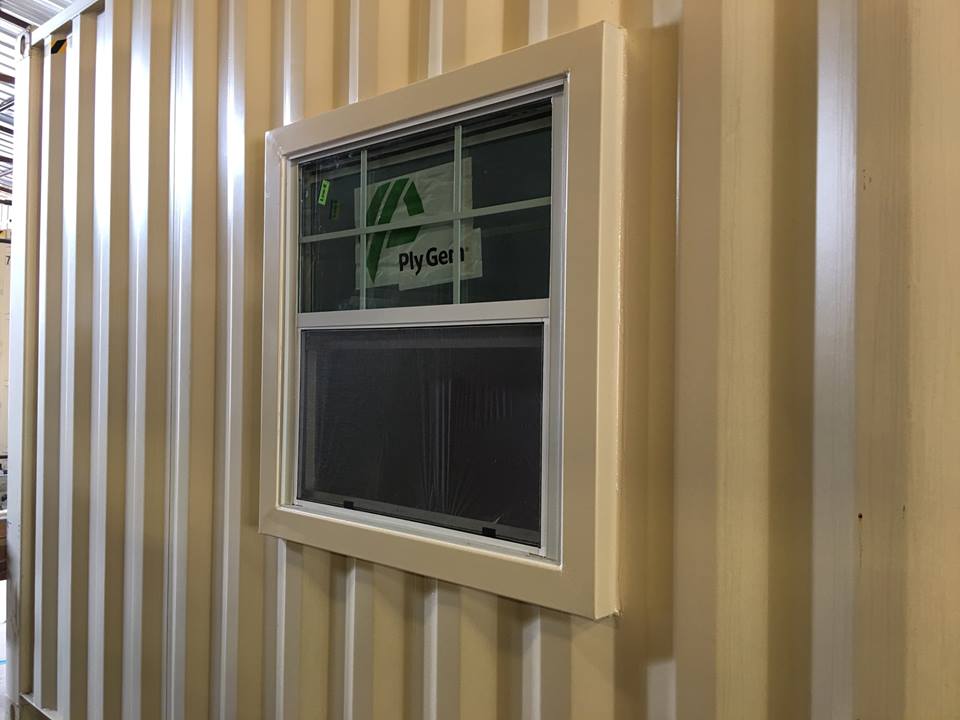 custom shipping container windows