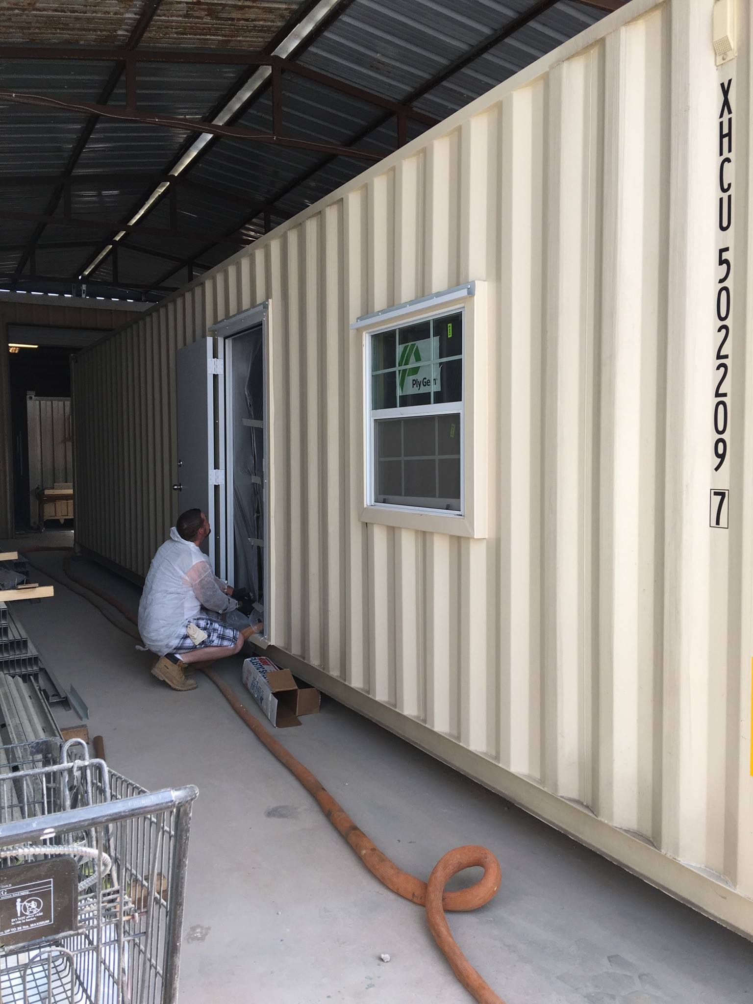 shipping container custom doors