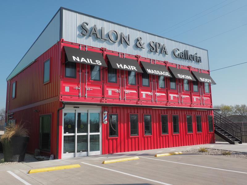creative uses for shipping containers include spas and salons