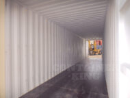 the inside of a shipping container