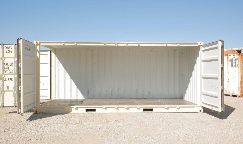 20ft One-Trip Open Side Doors Container (Front View 2)