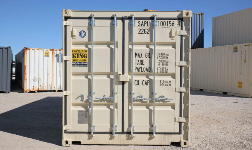 20ft One-Trip Open Side Doors Container (Side View)