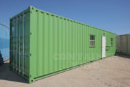 40 ft Open Bay Office with Climate Controlled Storage