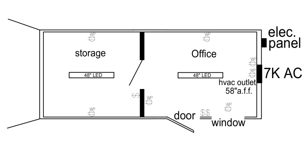 Combo Office Top View