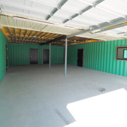 shipping container garage view